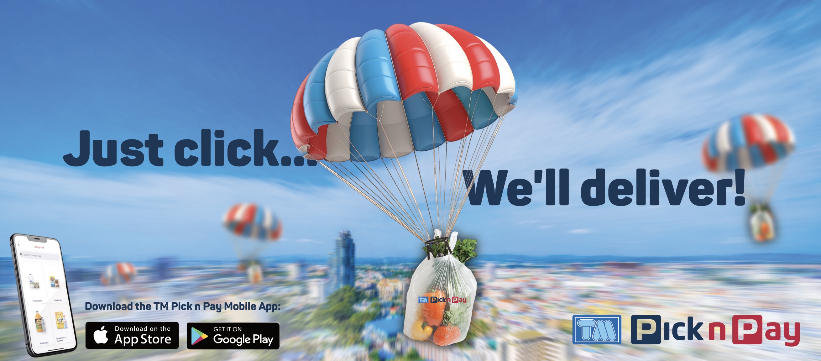 Alternative TM Pick n Pay billboard concept focused on Click n Collect delivery